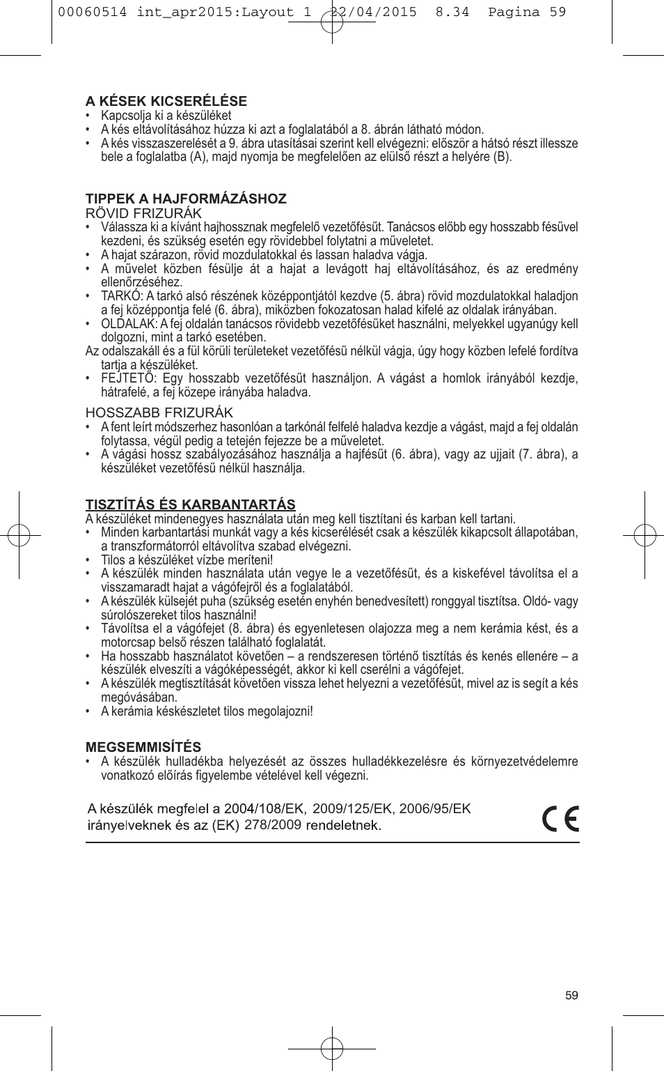 VALERA T-BLADE PROFESSIONAL User Manual | Page 55 / 106