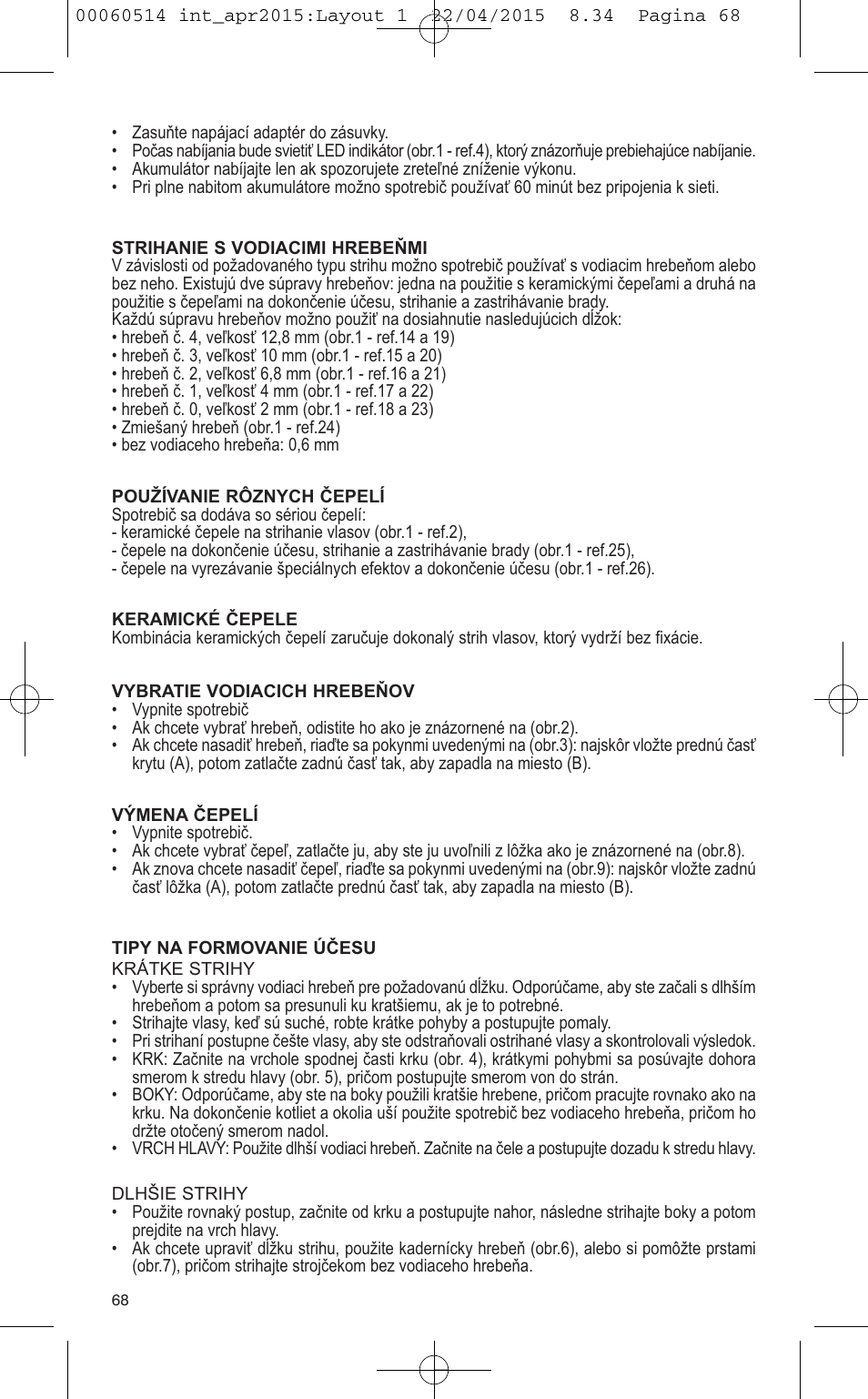 VALERA T-BLADE PROFESSIONAL User Manual | Page 64 / 106