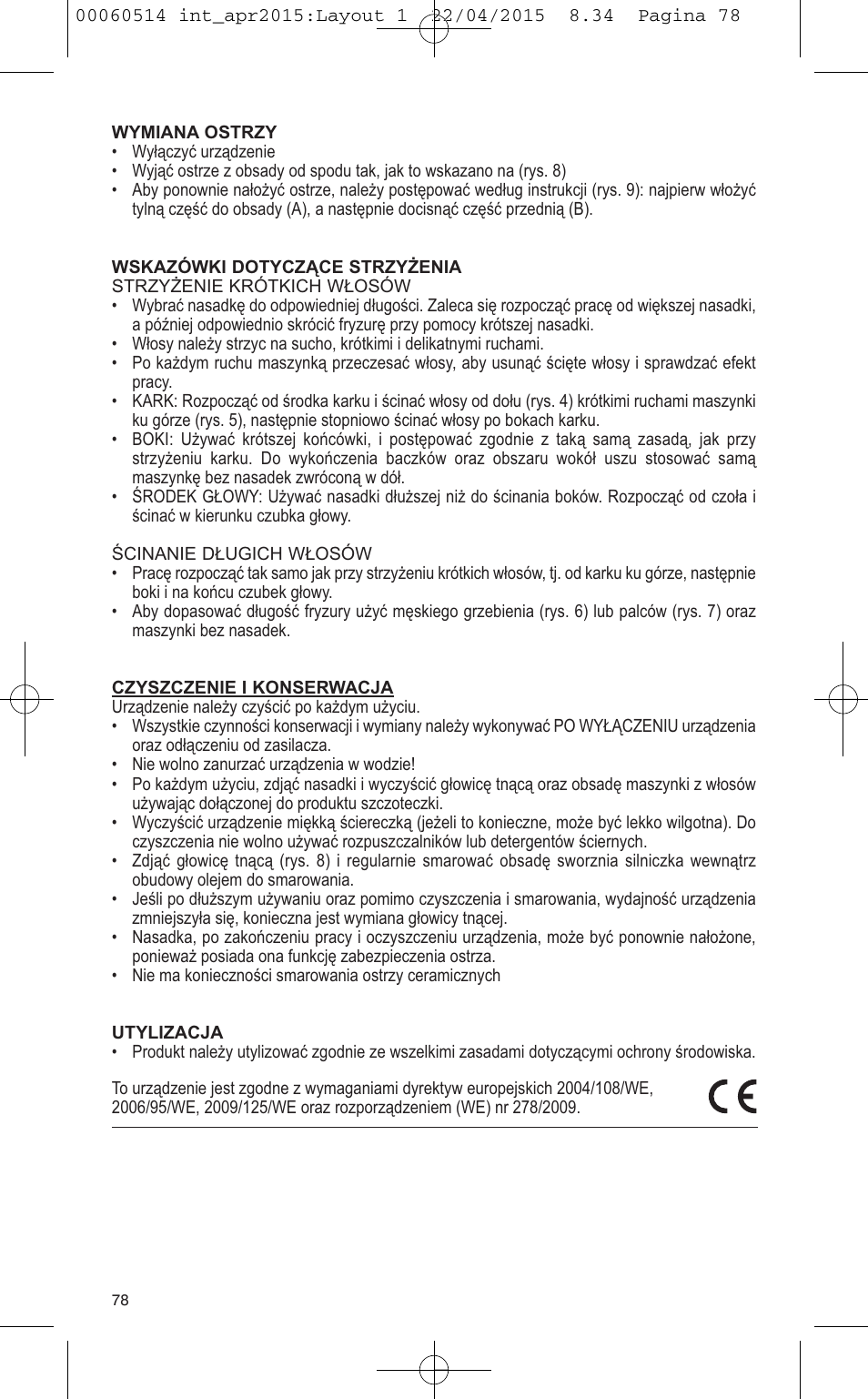 VALERA T-BLADE PROFESSIONAL User Manual | Page 74 / 106