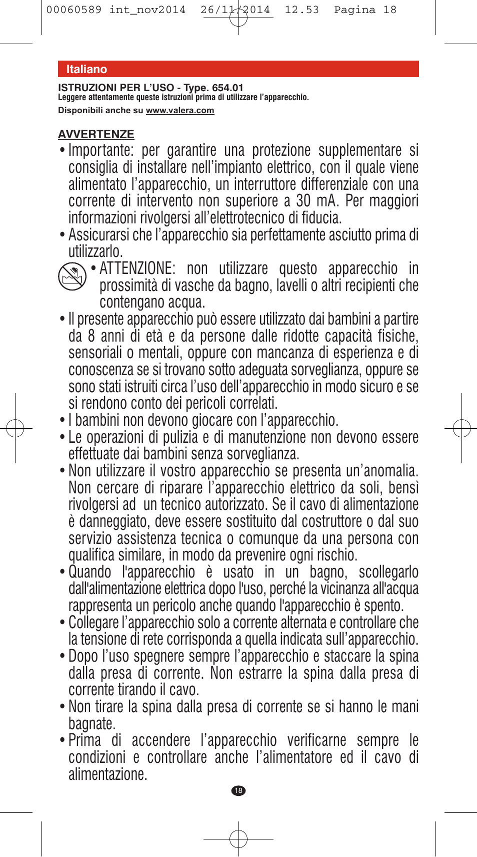 VALERA SYSTEMA User Manual | Page 14 / 86