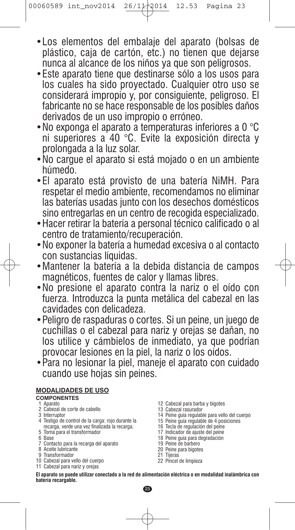 VALERA SYSTEMA User Manual | Page 19 / 86