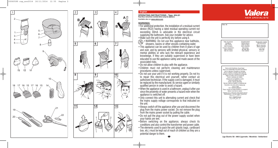 Ab a b | VALERA SYSTEMA User Manual | Page 2 / 86