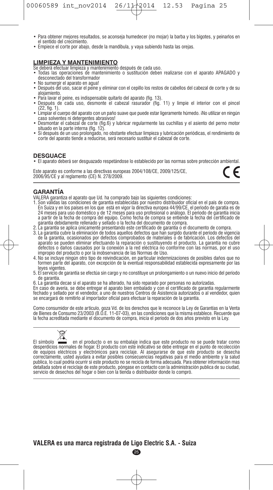 VALERA SYSTEMA User Manual | Page 21 / 86