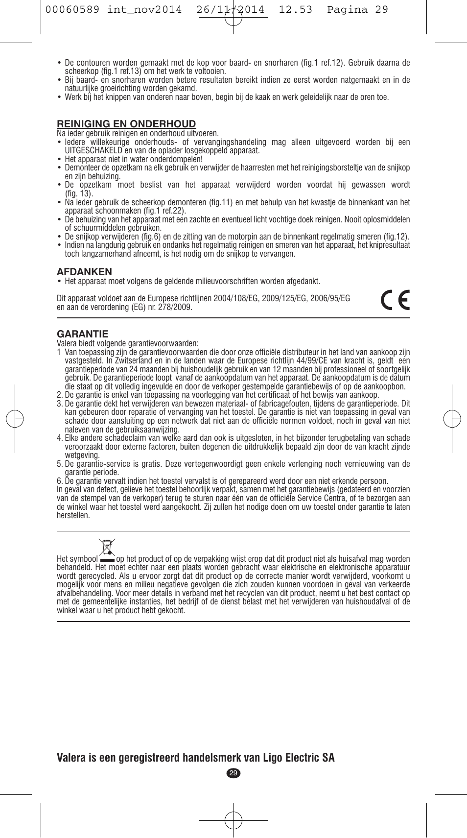 VALERA SYSTEMA User Manual | Page 25 / 86