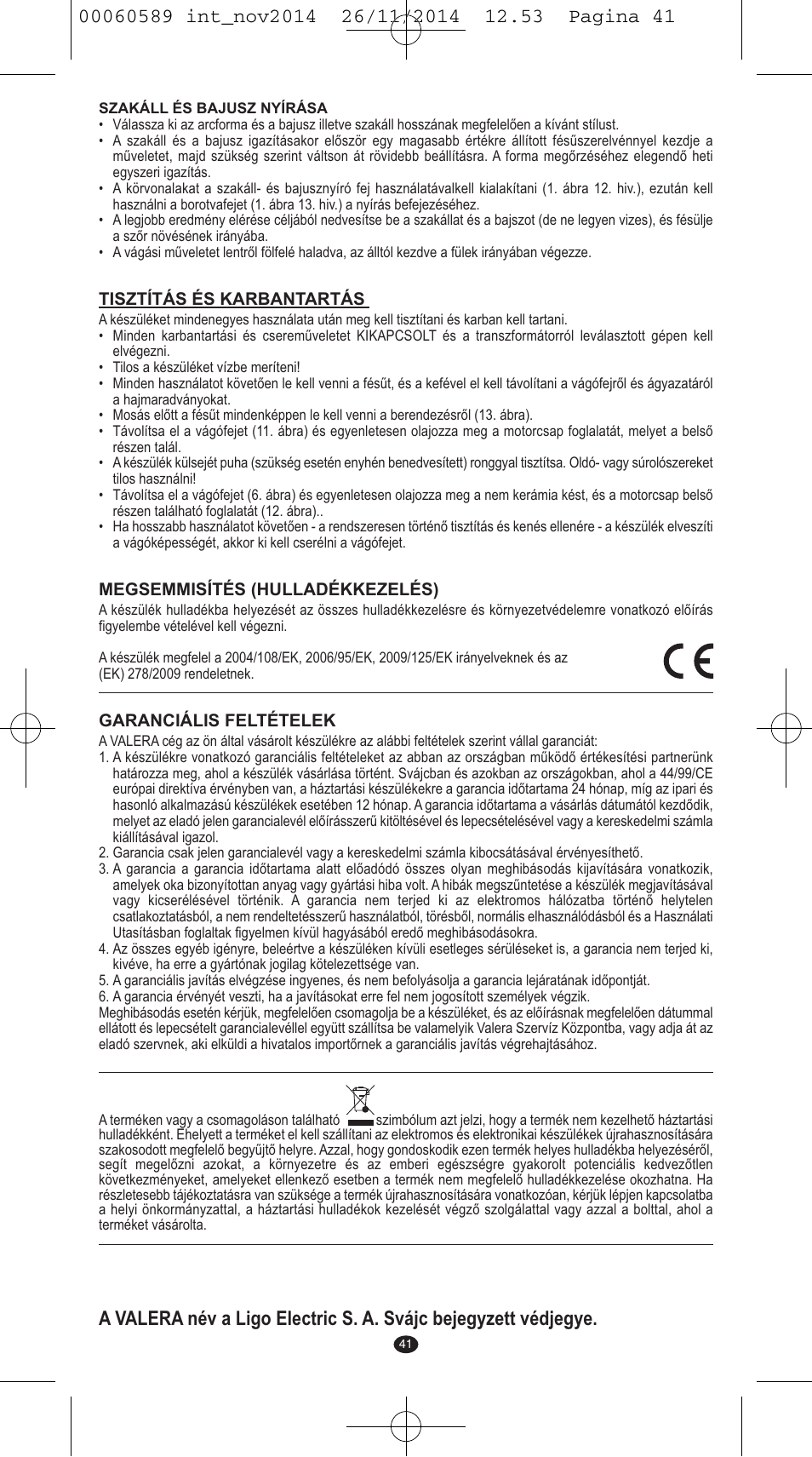 VALERA SYSTEMA User Manual | Page 37 / 86