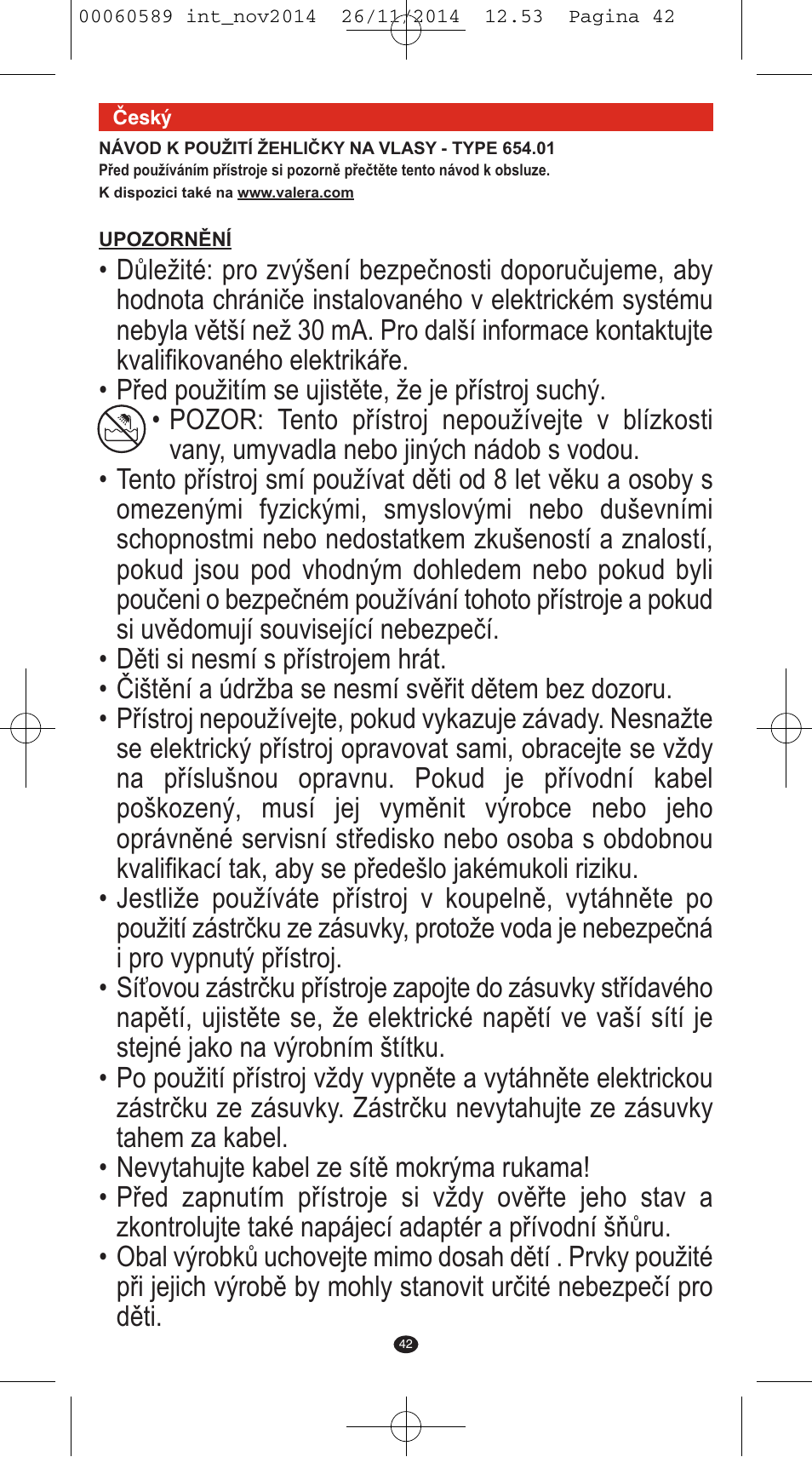 VALERA SYSTEMA User Manual | Page 38 / 86