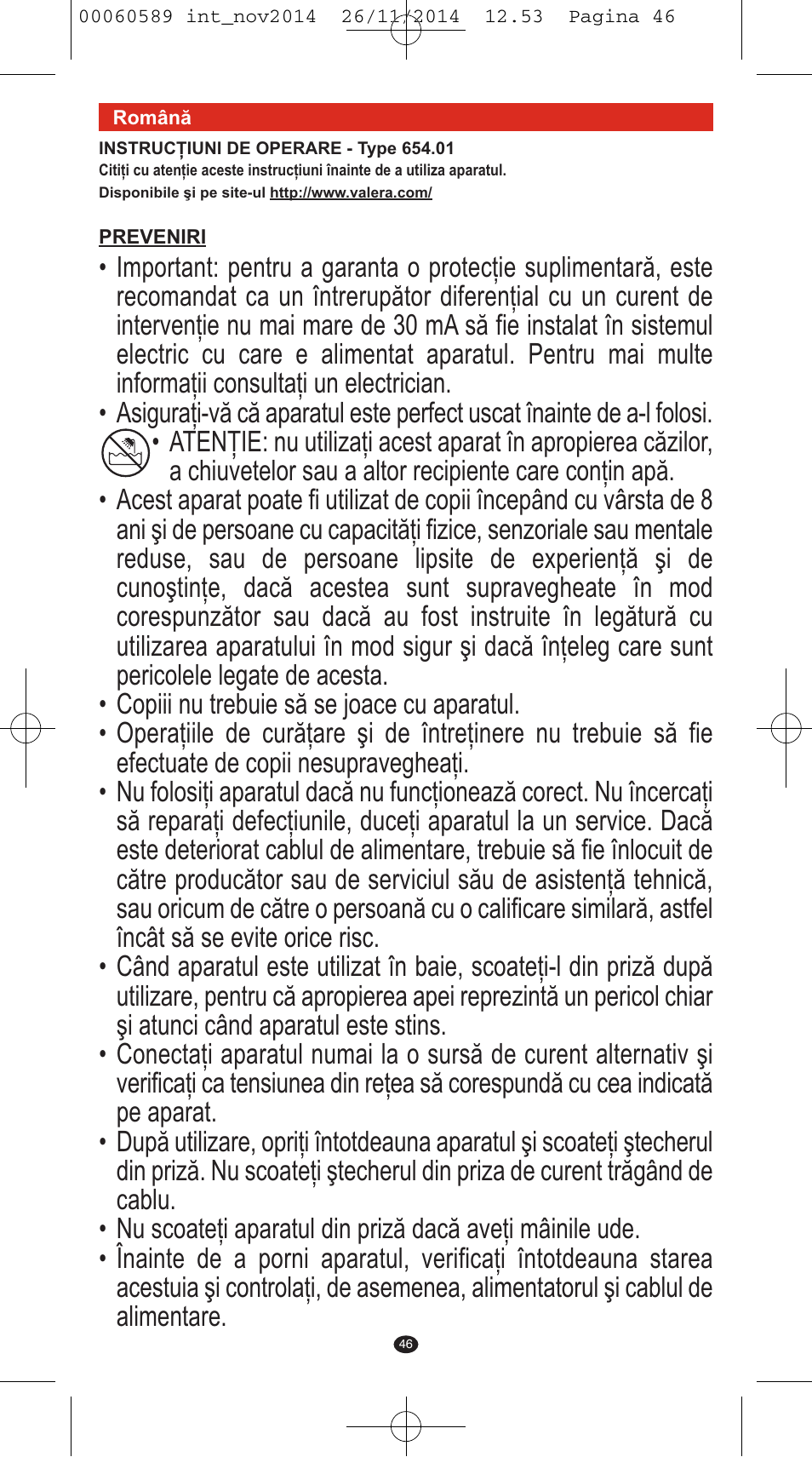 VALERA SYSTEMA User Manual | Page 42 / 86
