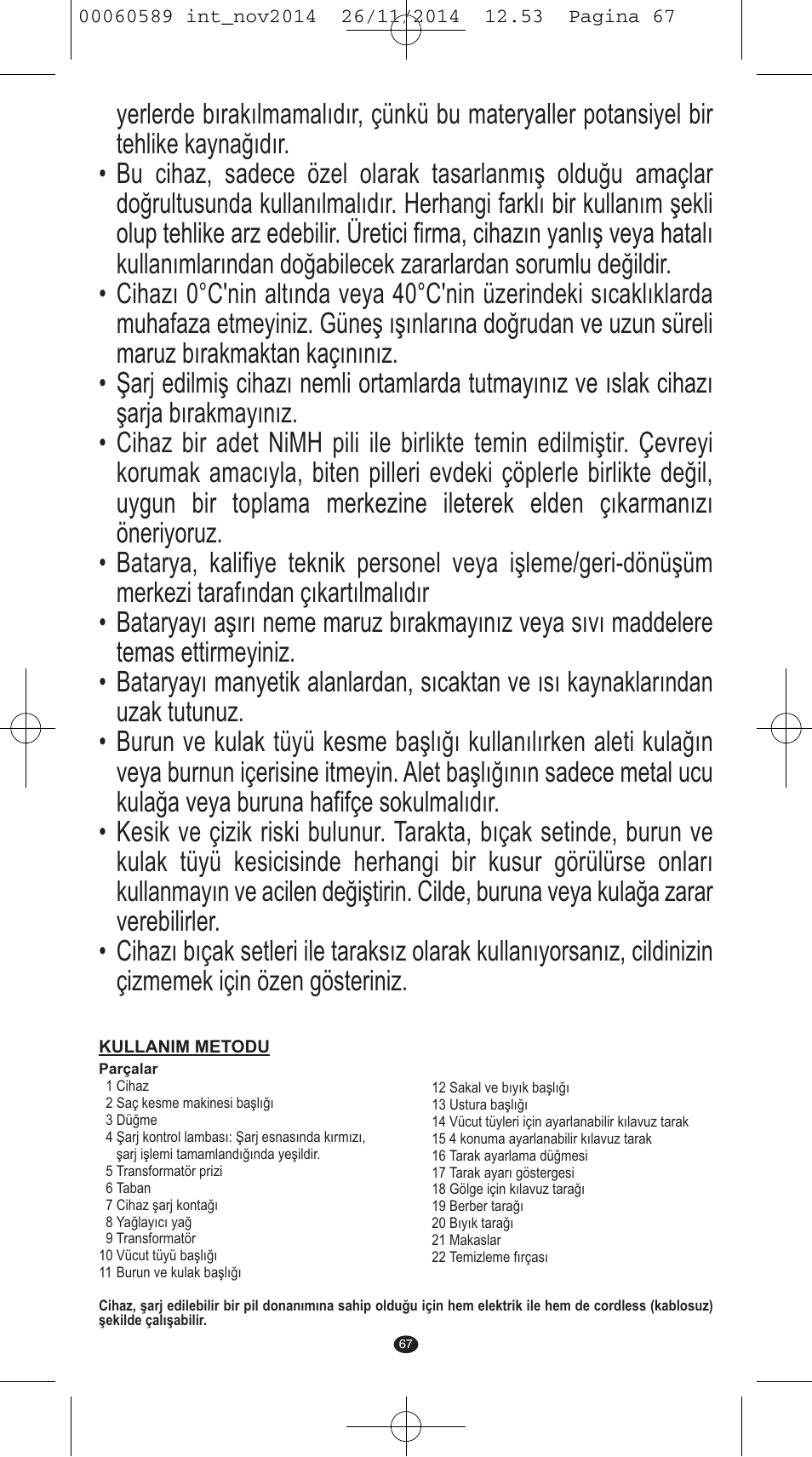 VALERA SYSTEMA User Manual | Page 63 / 86