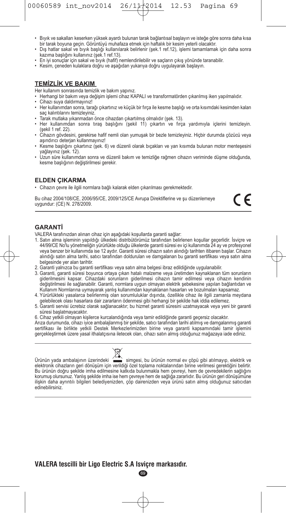VALERA SYSTEMA User Manual | Page 65 / 86