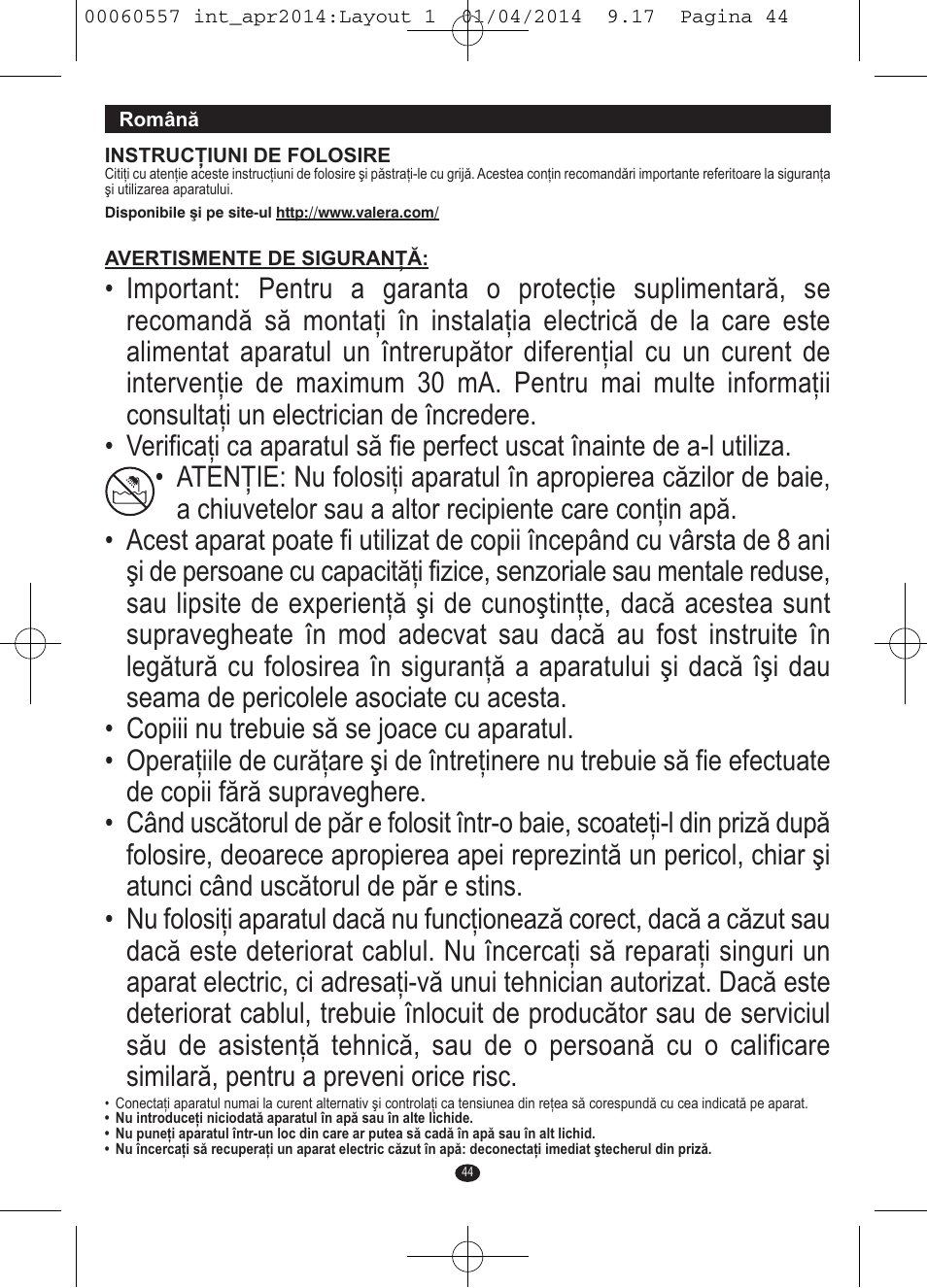 VALERA ManiSwiss Professional User Manual | Page 42 / 82