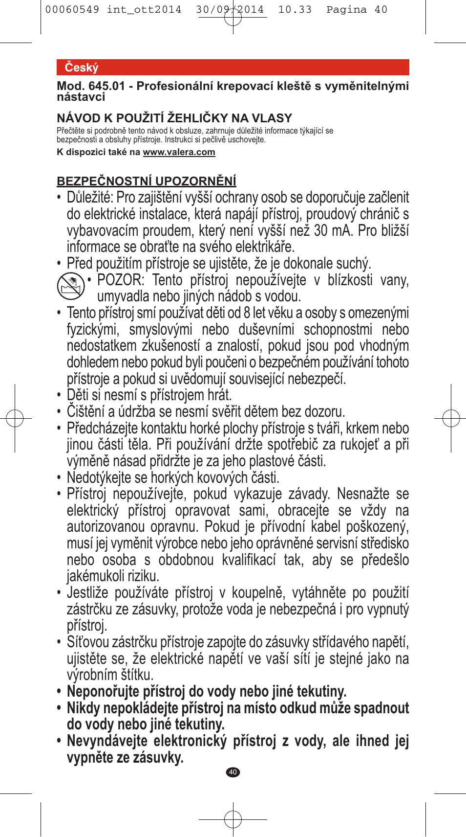 VALERA X-STYLE User Manual | Page 38 / 78