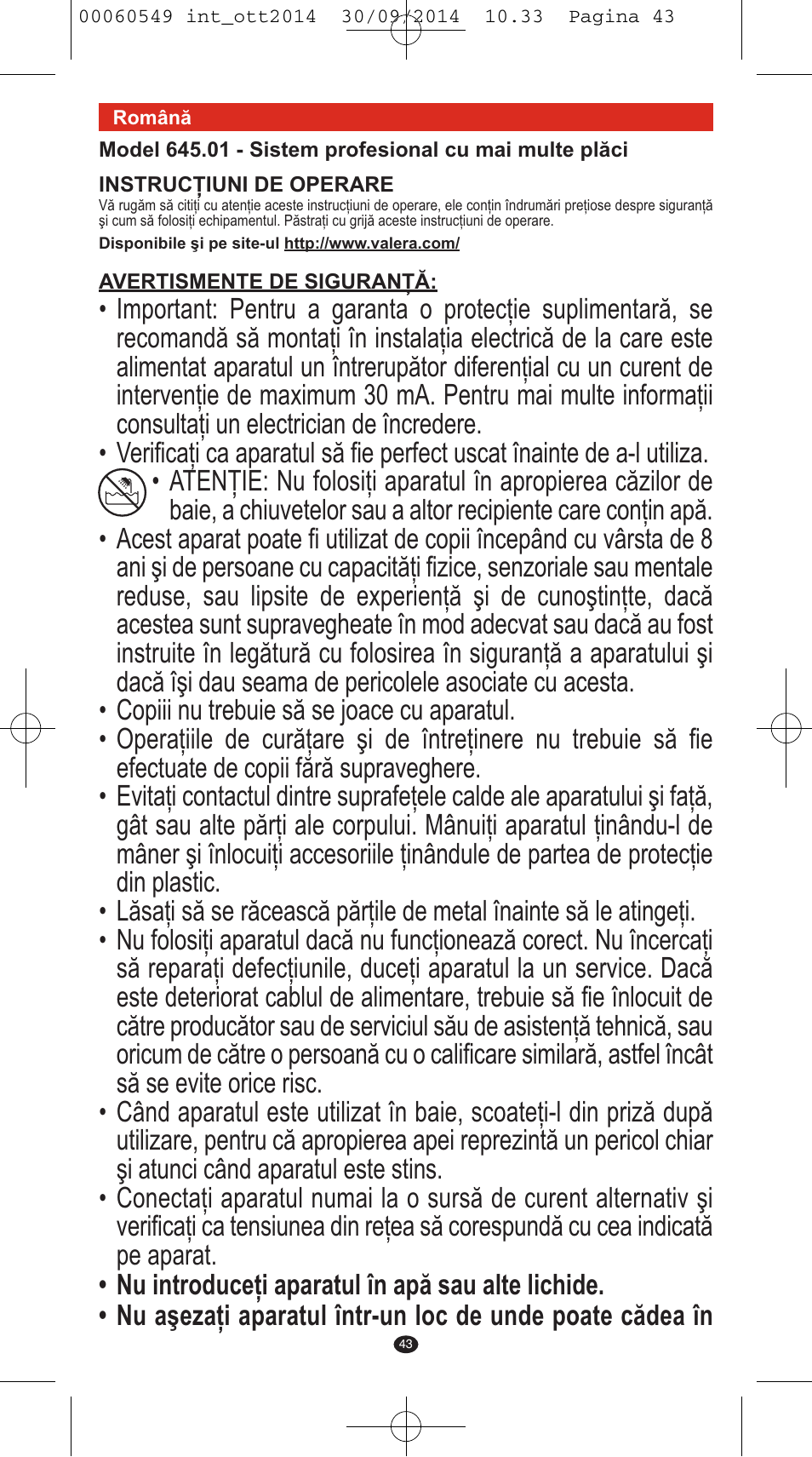 VALERA X-STYLE User Manual | Page 41 / 78
