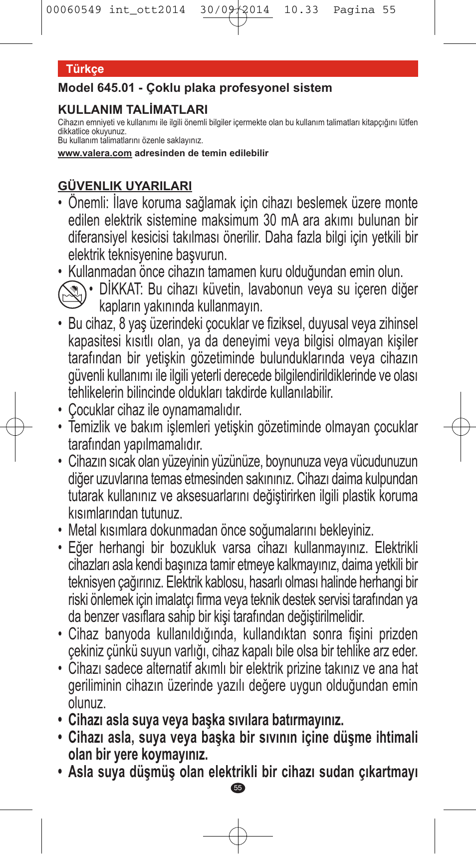 VALERA X-STYLE User Manual | Page 53 / 78