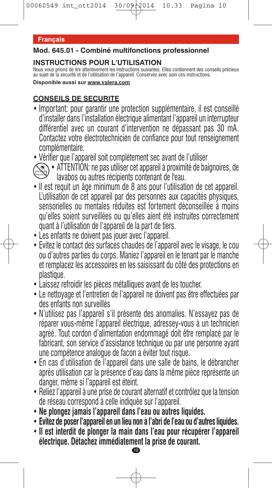VALERA X-STYLE User Manual | Page 8 / 78