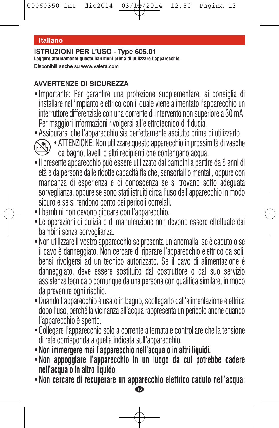 VALERA QUICK 24 User Manual | Page 11 / 74