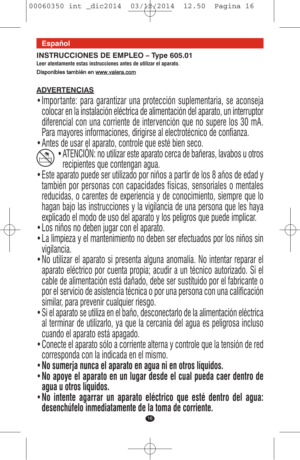 VALERA QUICK 24 User Manual | Page 14 / 74