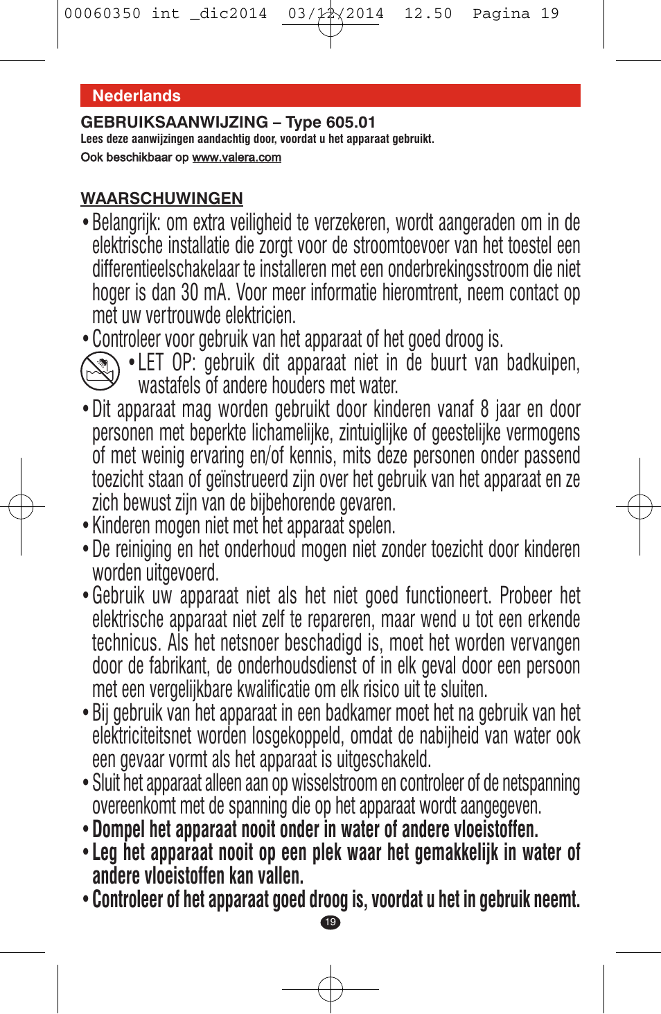 VALERA QUICK 24 User Manual | Page 17 / 74