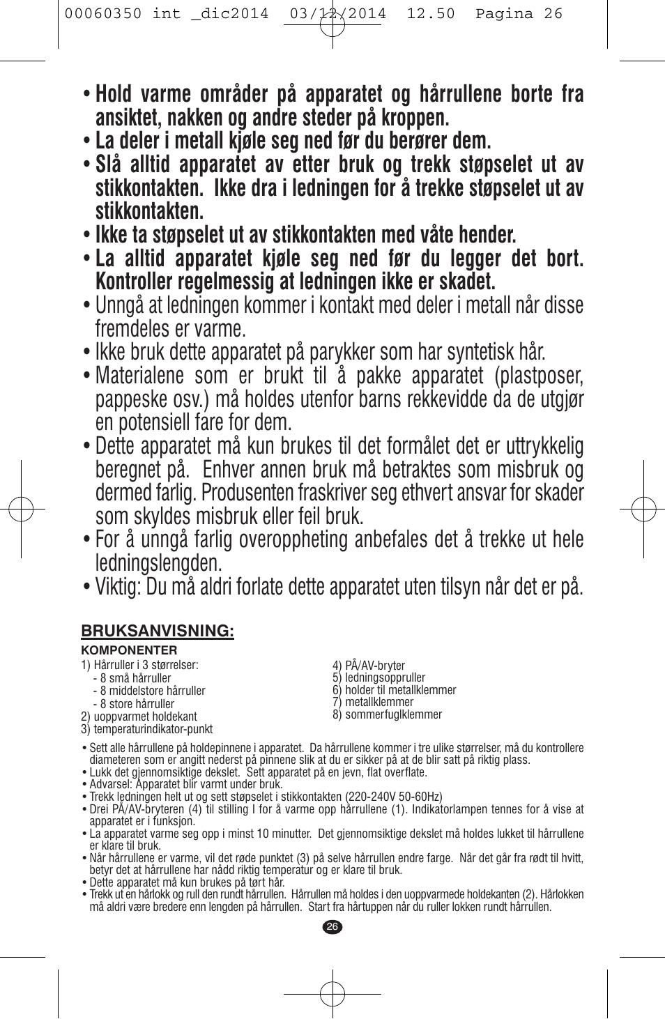 VALERA QUICK 24 User Manual | Page 24 / 74