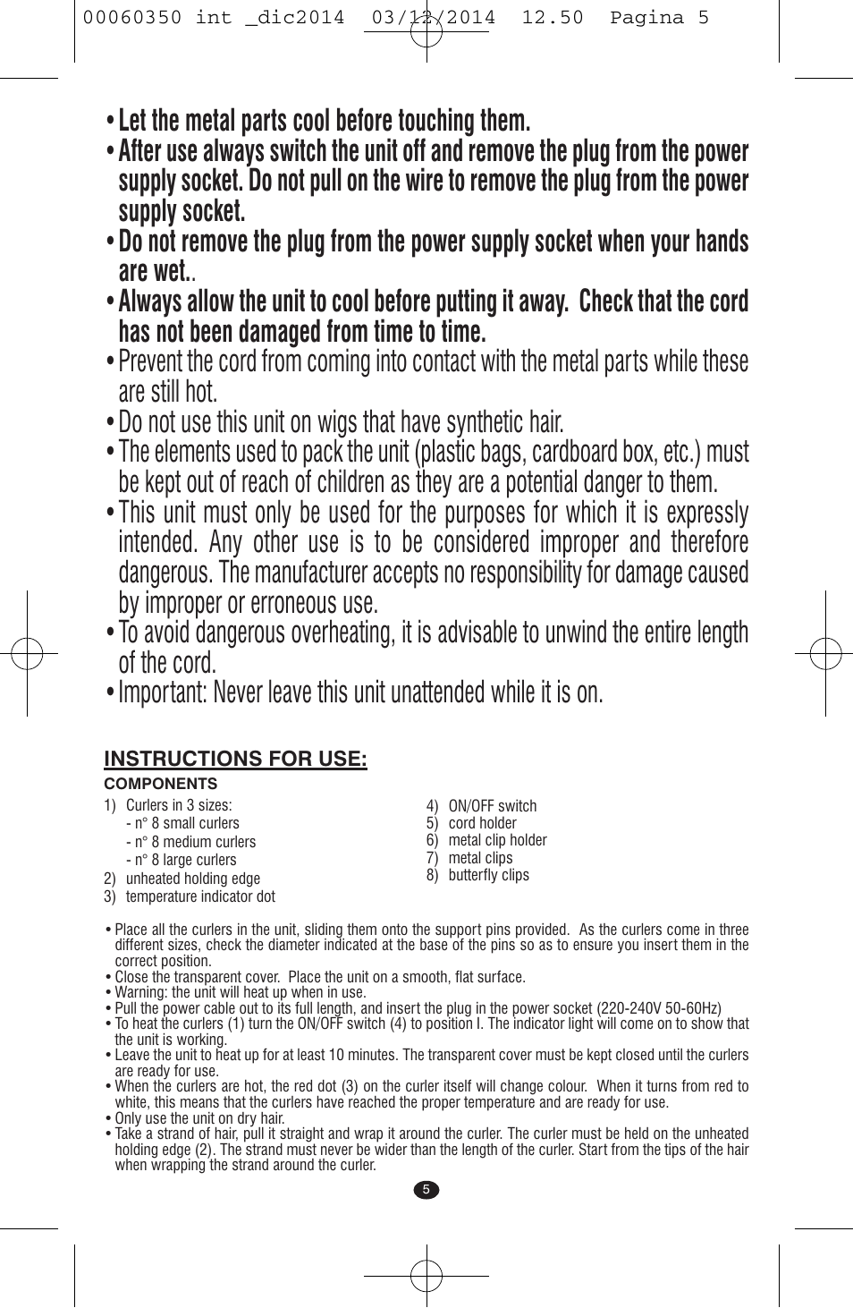 VALERA QUICK 24 User Manual | Page 3 / 74