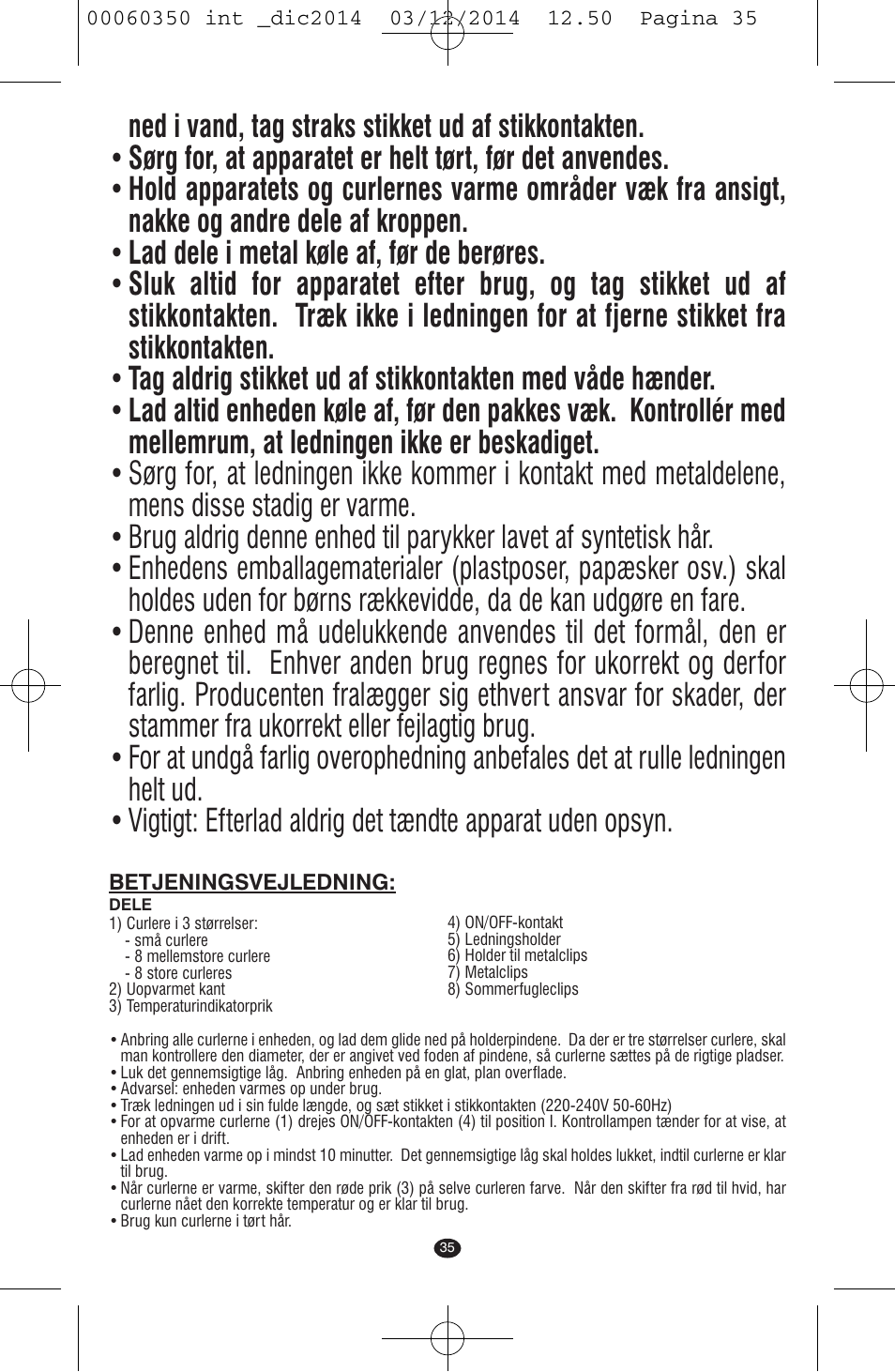 VALERA QUICK 24 User Manual | Page 33 / 74