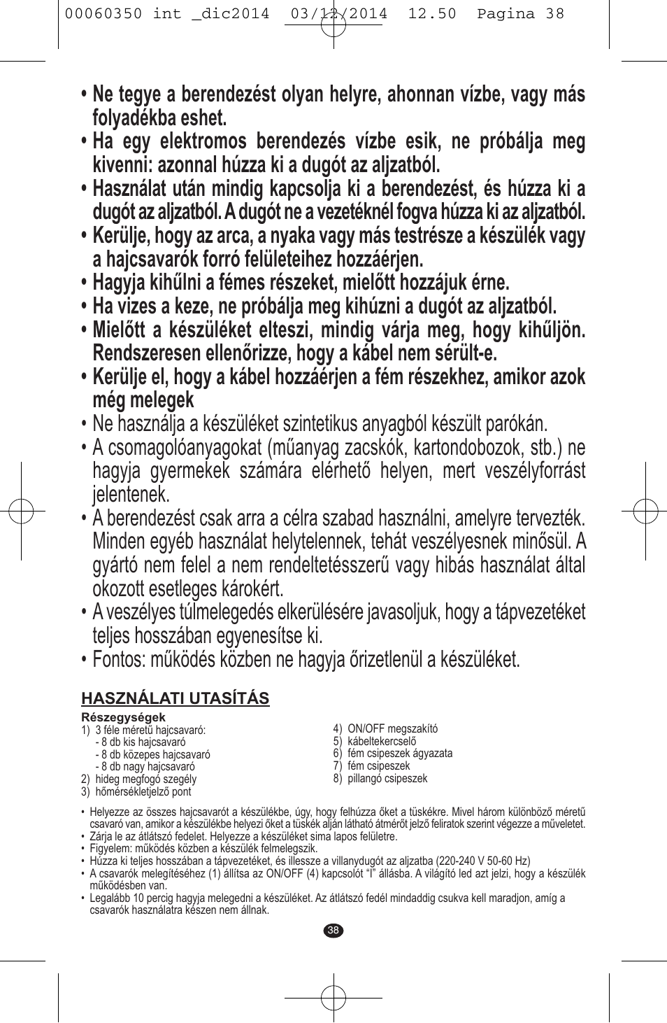 VALERA QUICK 24 User Manual | Page 36 / 74