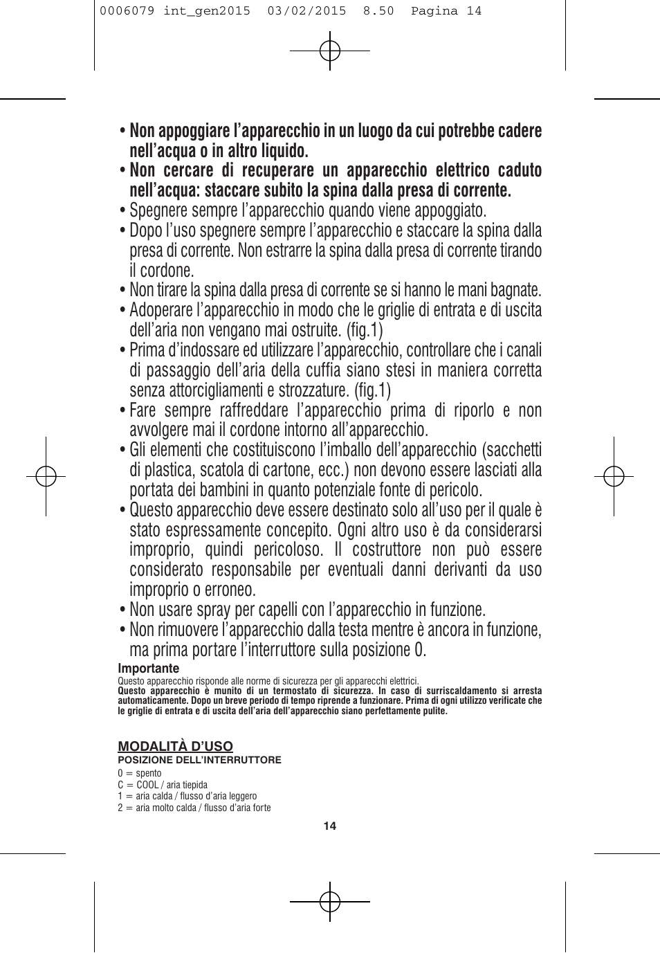 VALERA Swiss Ionic Comfort 600 W User Manual | Page 12 / 70