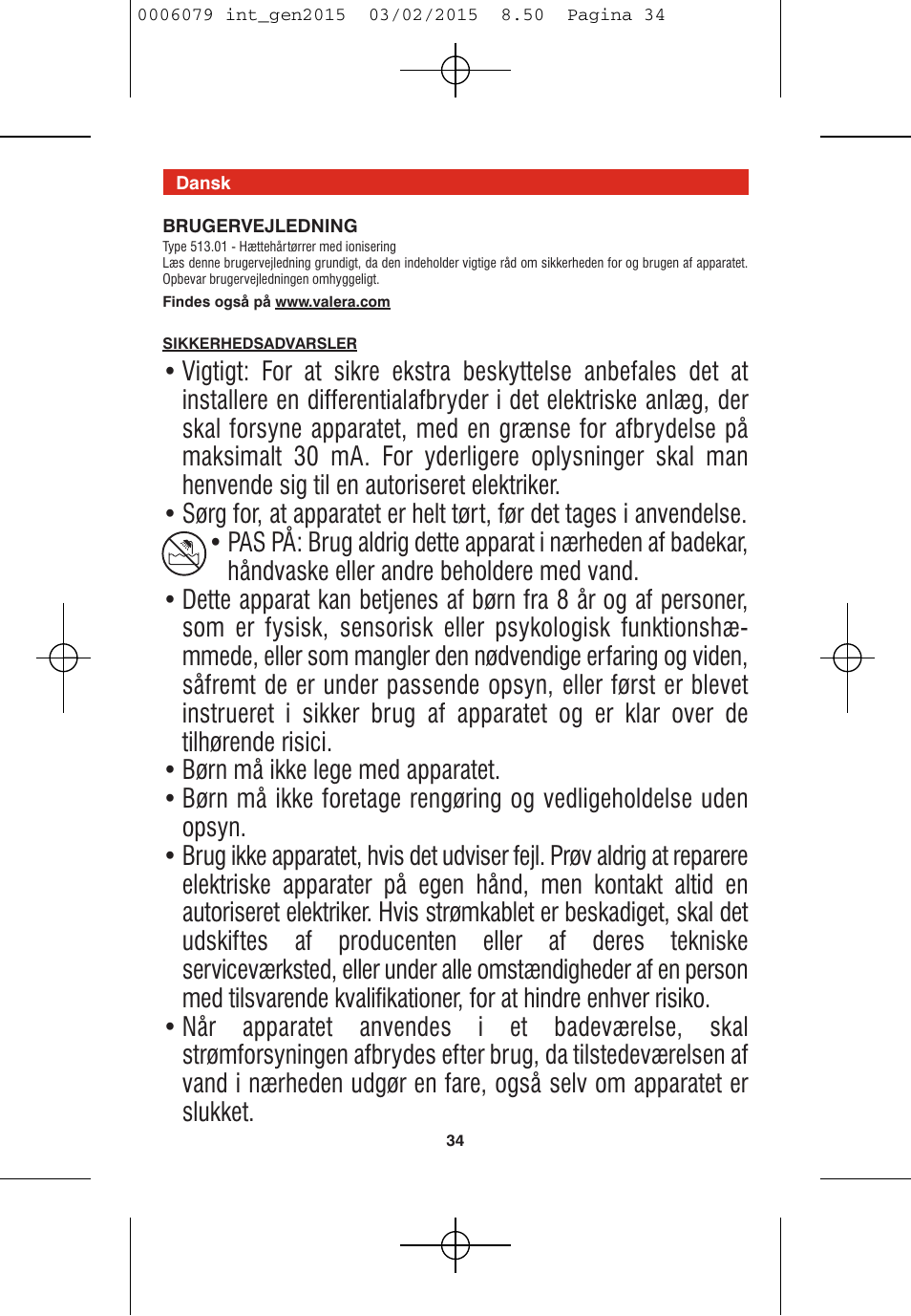 VALERA Swiss Ionic Comfort 600 W User Manual | Page 32 / 70