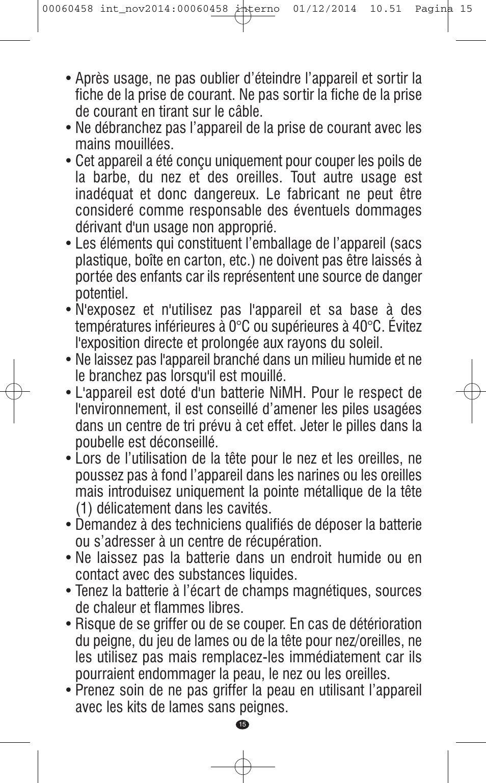 VALERA CONTOUR X CERAMIC User Manual | Page 11 / 98