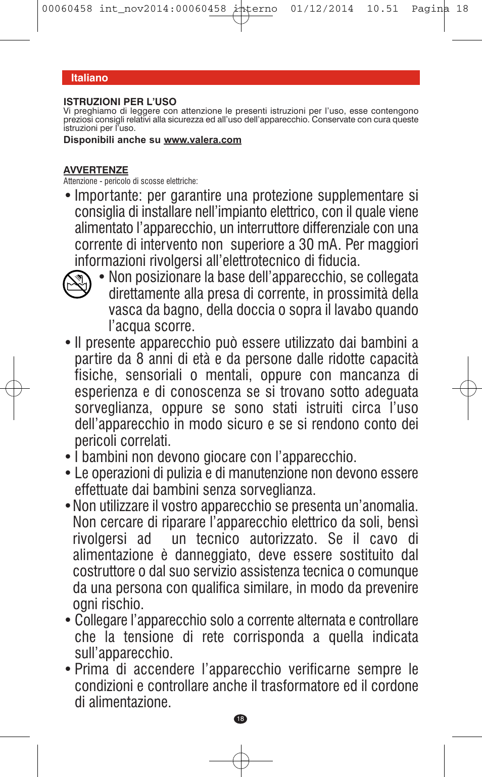 VALERA CONTOUR X CERAMIC User Manual | Page 14 / 98