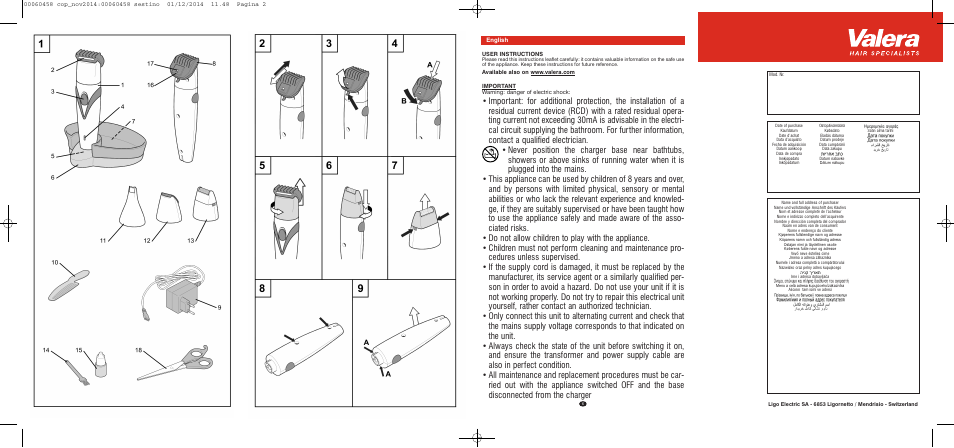 VALERA CONTOUR X CERAMIC User Manual | Page 2 / 98