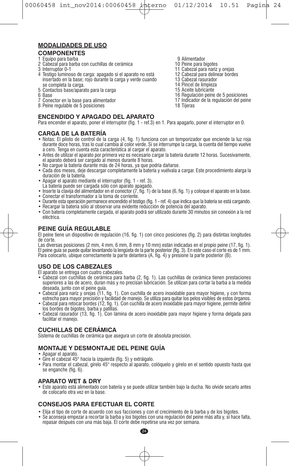 VALERA CONTOUR X CERAMIC User Manual | Page 20 / 98