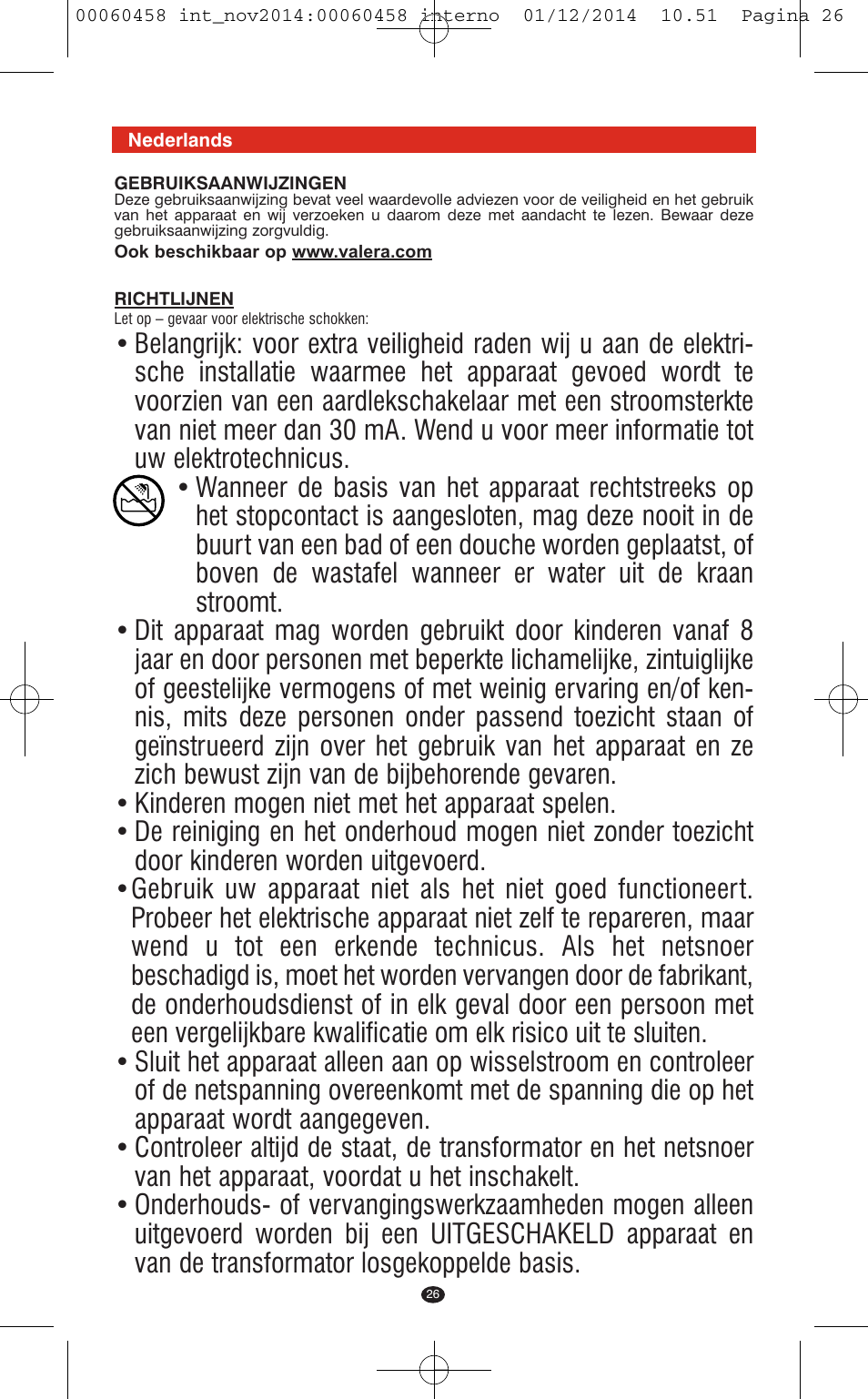 VALERA CONTOUR X CERAMIC User Manual | Page 22 / 98