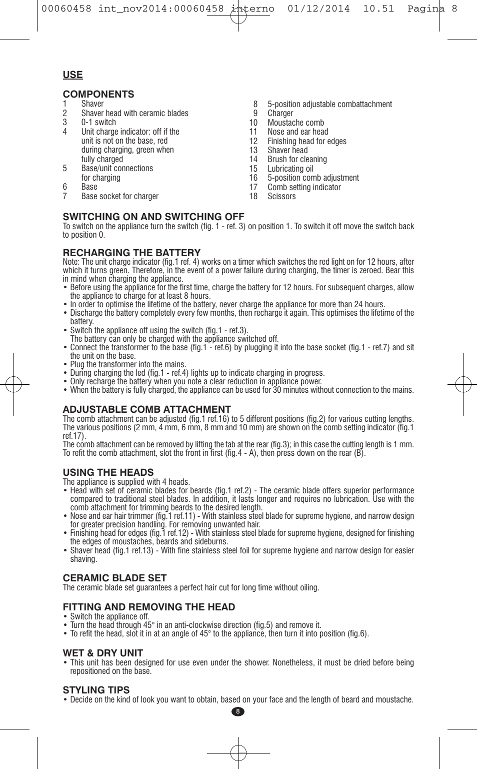 VALERA CONTOUR X CERAMIC User Manual | Page 4 / 98