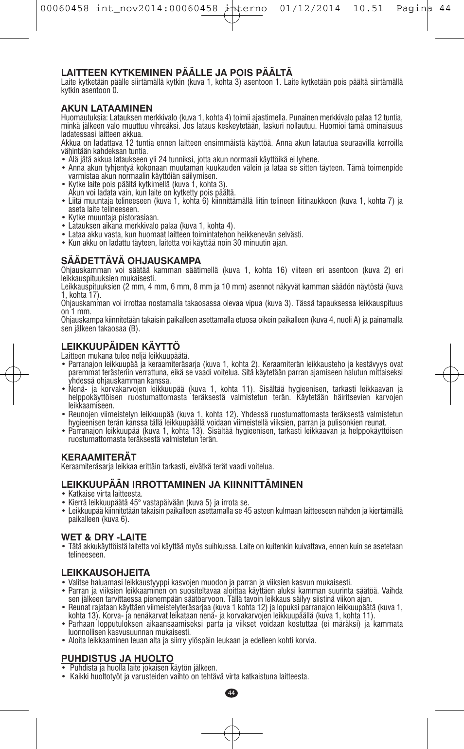 VALERA CONTOUR X CERAMIC User Manual | Page 40 / 98