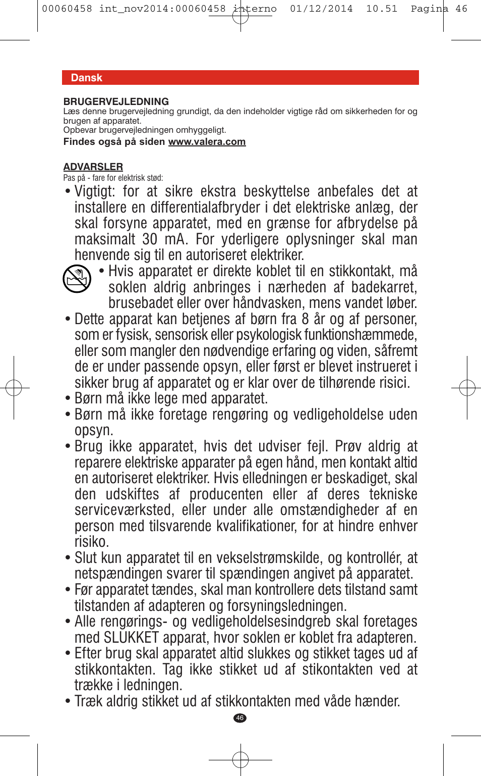 VALERA CONTOUR X CERAMIC User Manual | Page 42 / 98
