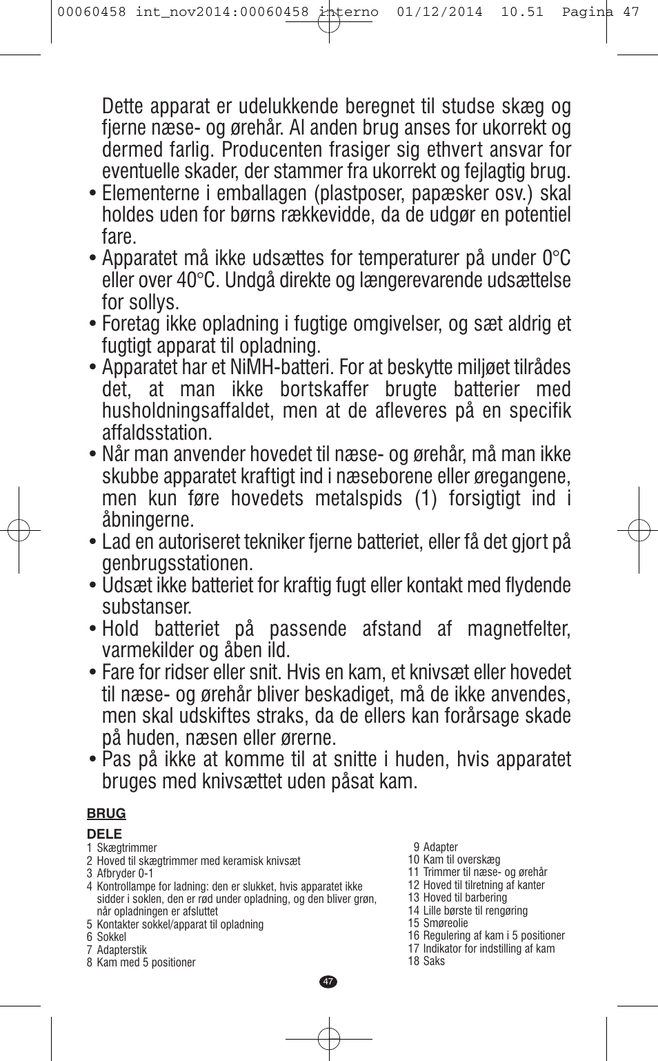 VALERA CONTOUR X CERAMIC User Manual | Page 43 / 98
