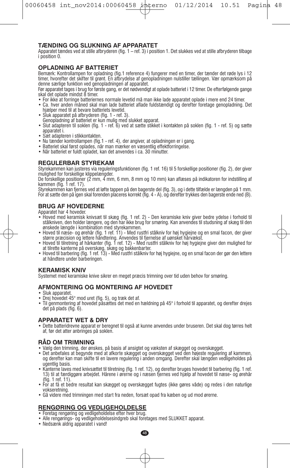 VALERA CONTOUR X CERAMIC User Manual | Page 44 / 98