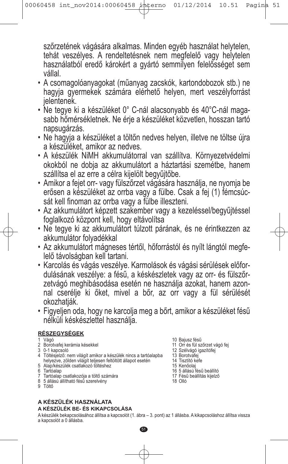 VALERA CONTOUR X CERAMIC User Manual | Page 47 / 98