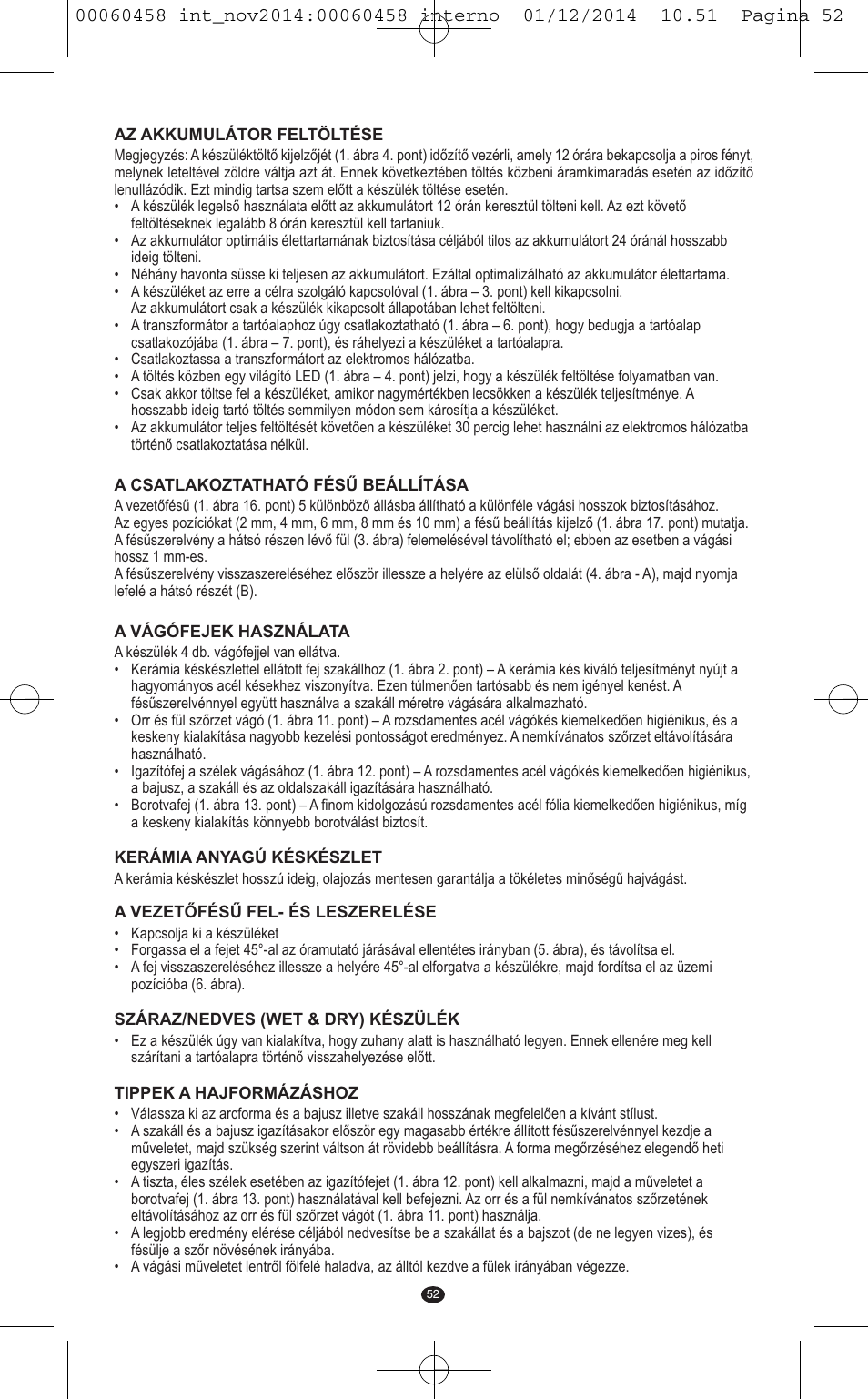 VALERA CONTOUR X CERAMIC User Manual | Page 48 / 98