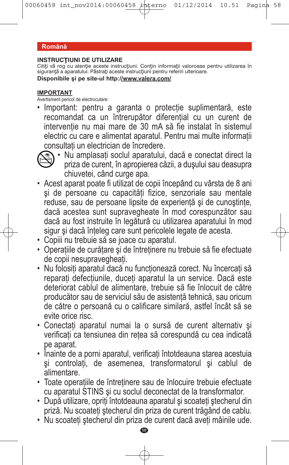 VALERA CONTOUR X CERAMIC User Manual | Page 54 / 98