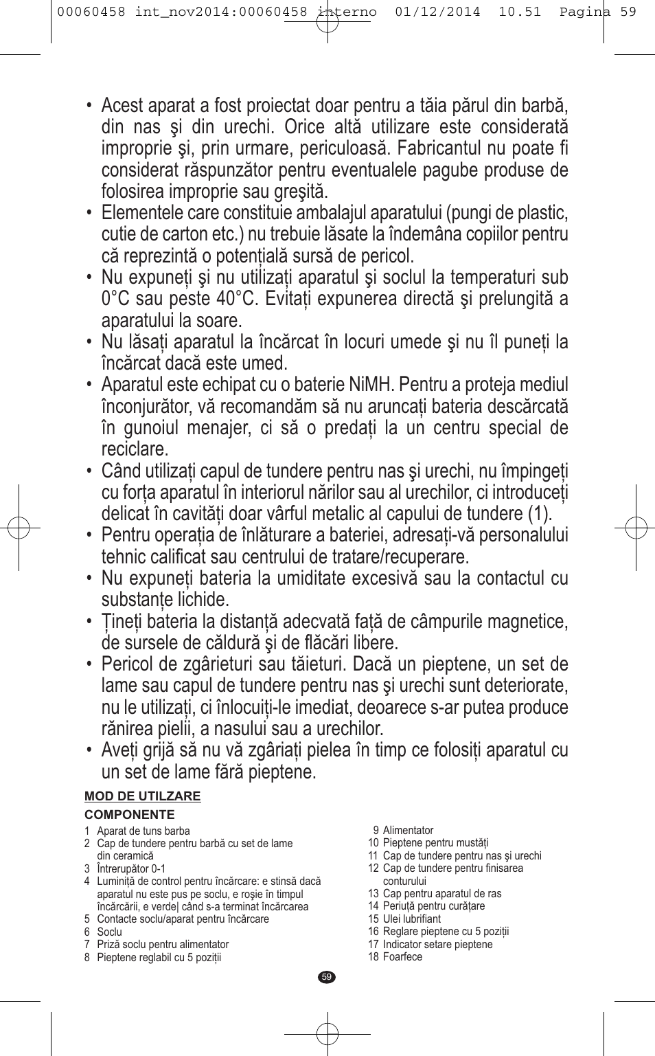 VALERA CONTOUR X CERAMIC User Manual | Page 55 / 98