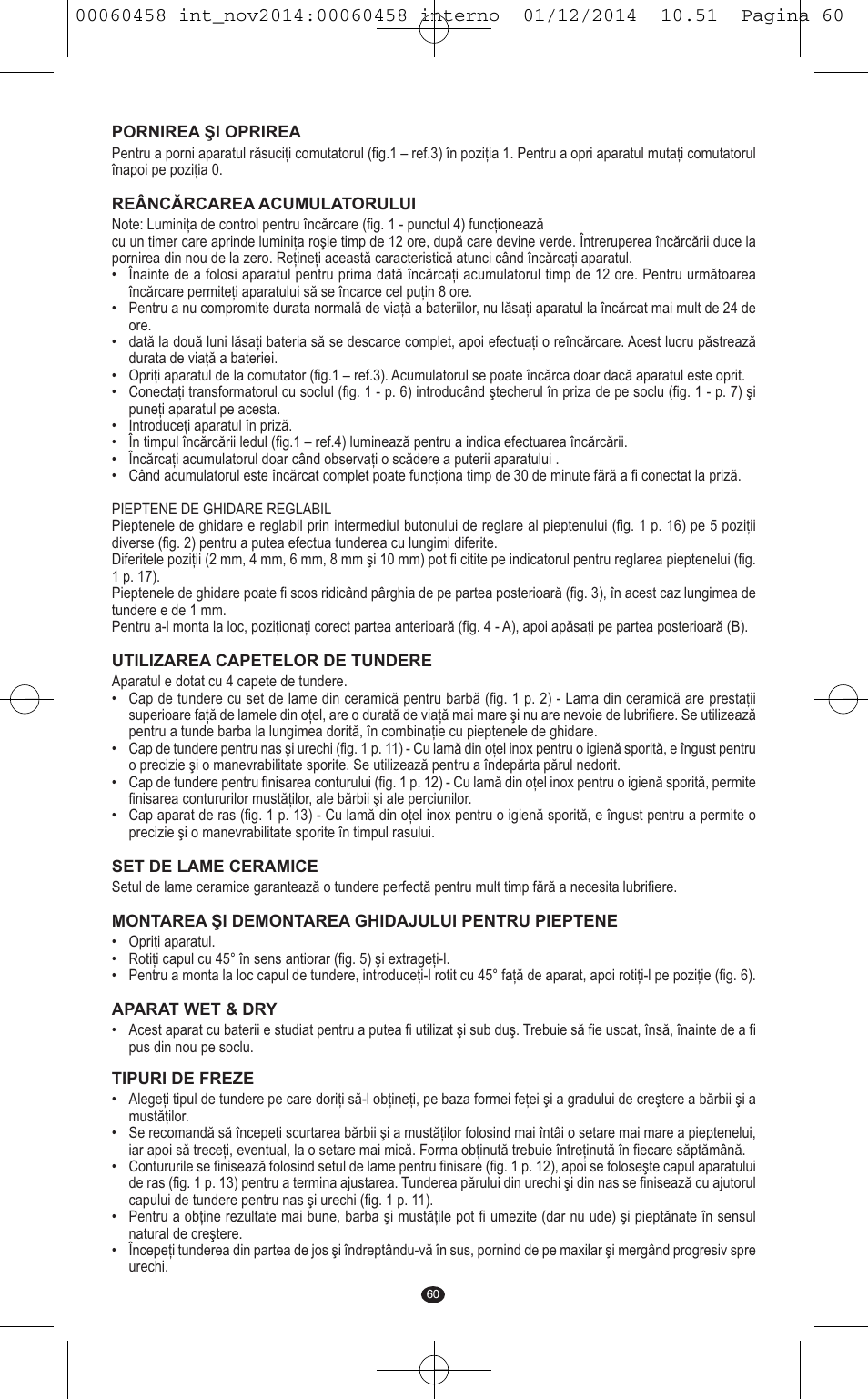 VALERA CONTOUR X CERAMIC User Manual | Page 56 / 98