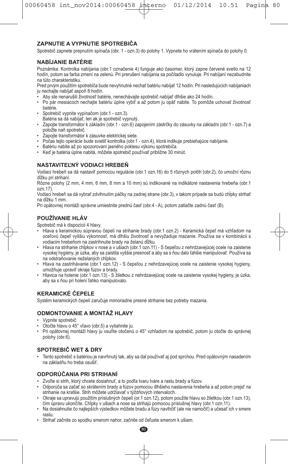 VALERA CONTOUR X CERAMIC User Manual | Page 76 / 98