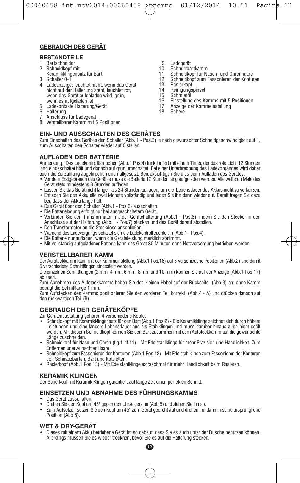 VALERA CONTOUR X CERAMIC User Manual | Page 8 / 98