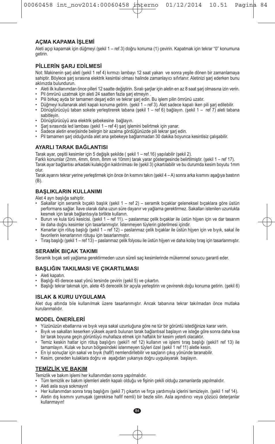 VALERA CONTOUR X CERAMIC User Manual | Page 80 / 98