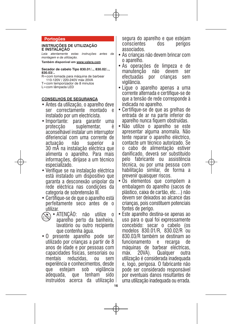 VALERA Hotello 1200 W User Manual | Page 14 / 54