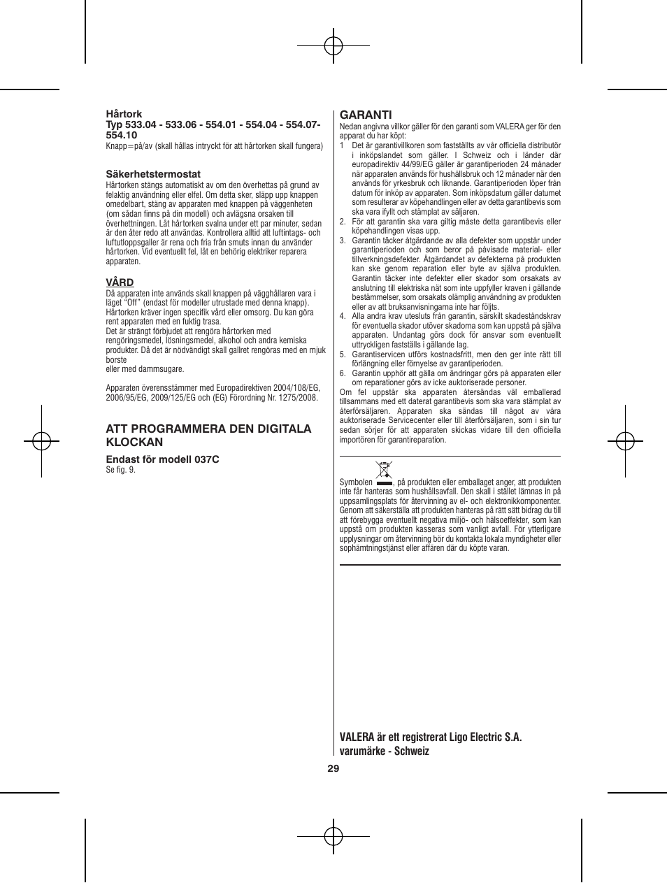 VALERA Premium 1600 Shaver 1600 W User Manual | Page 25 / 62
