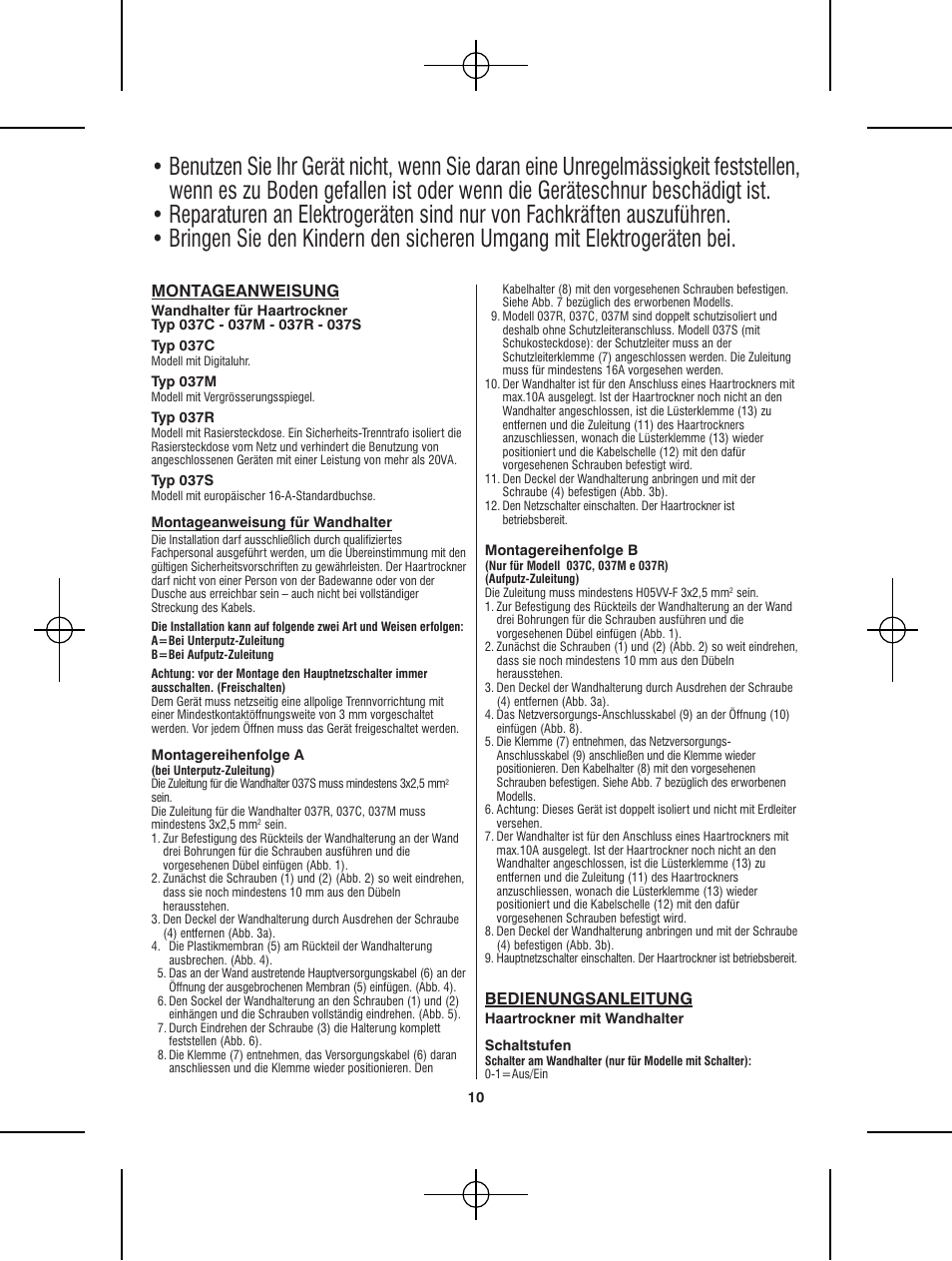 VALERA Premium 1600 Shaver 1600 W User Manual | Page 6 / 62