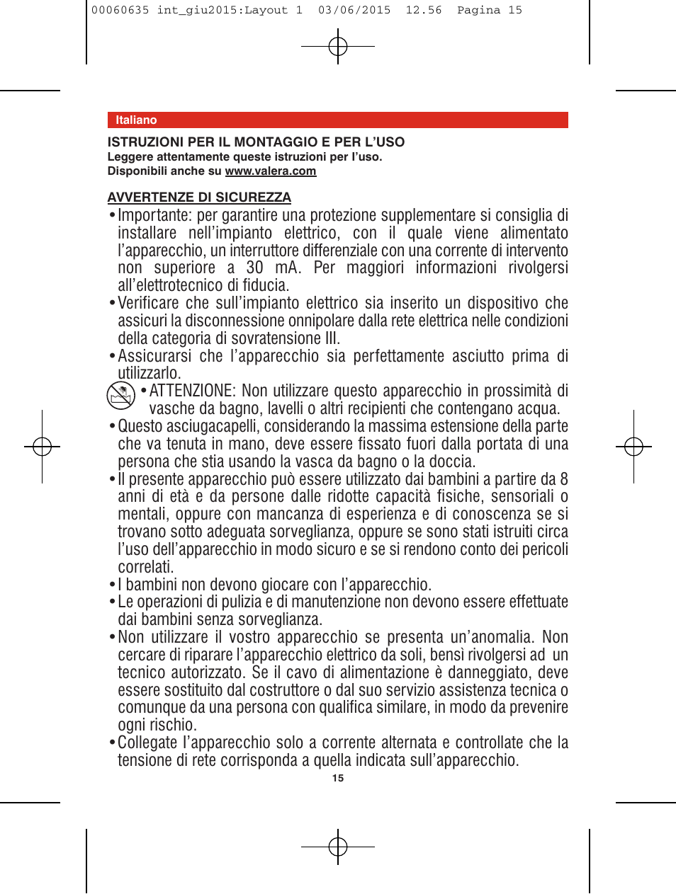 VALERA Excel 1875 Shaver 1875 W User Manual | Page 11 / 74