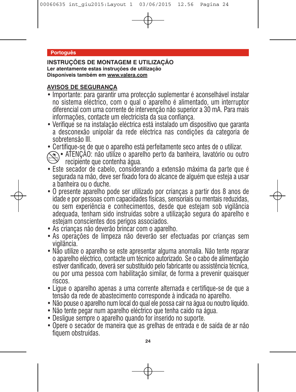 VALERA Excel 1875 Shaver 1875 W User Manual | Page 20 / 74